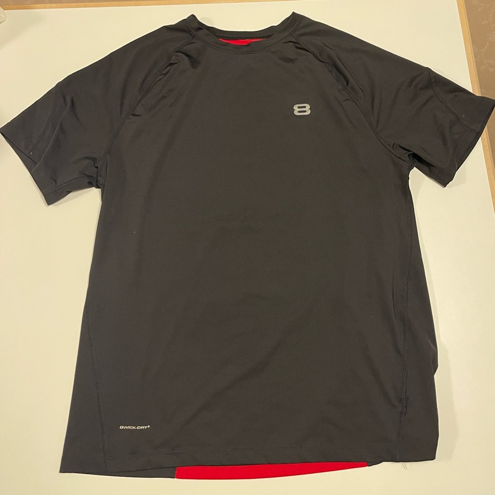 Layer 8 Red and Black Qwick-Dry Top